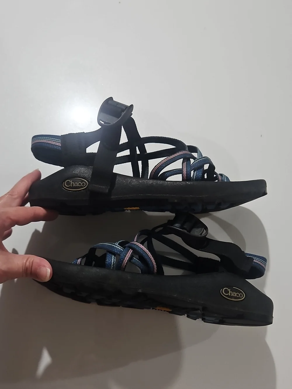 Chaco Women's ZX/2 Dual Adjustable Straps Classic Blue & Purple Sandal Sz 8